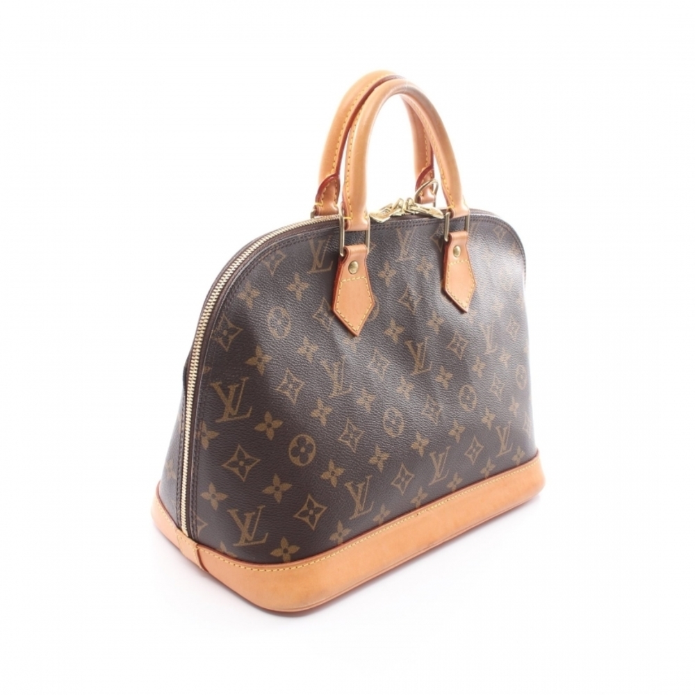 Louis Vuitton Alma PM Monogram Handbag Leather Brown